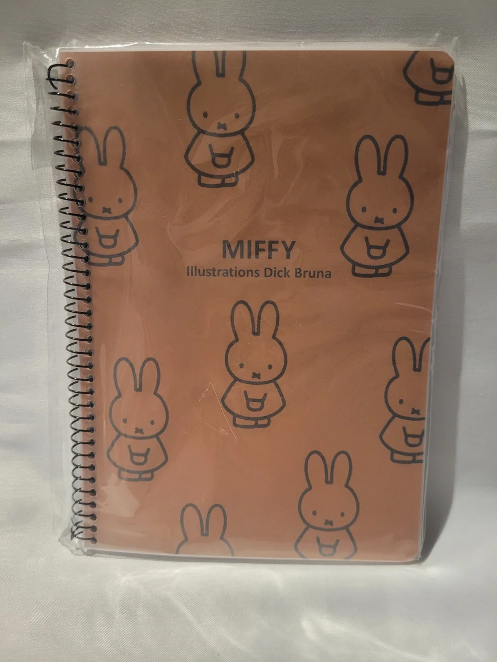 NWT Miffy Spiral Notebook - Blue & Brown - Dick Bruna Illustrations From Japan